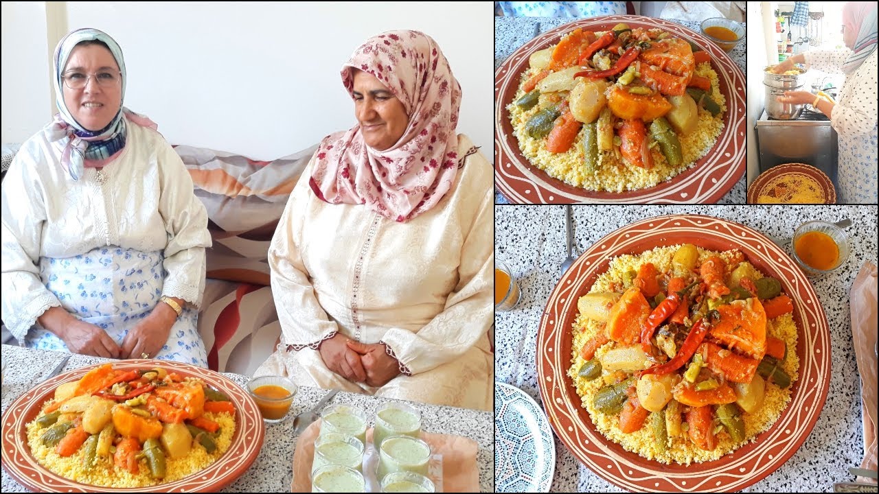 كسكس بالذرة لذيذ جدا بجميع الخطوات من يد الحاجة فاطمة / عاشوراء في المغرب 2020