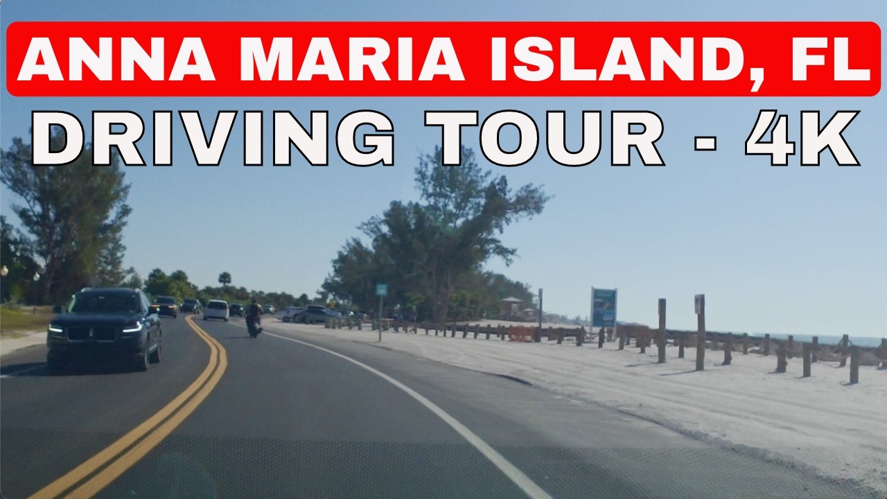🌴 ANNA MARIA ISLAND - DRIVING TOUR - 4K | Florida's Hidden Paradise