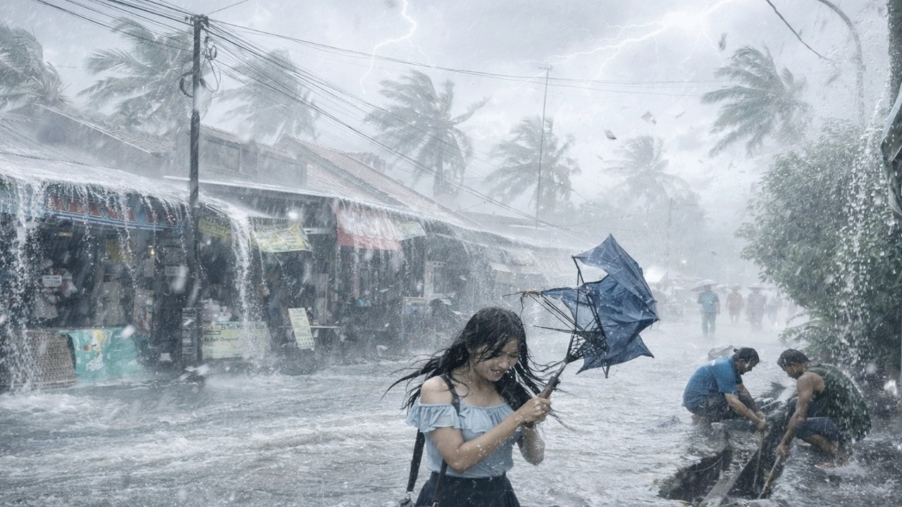 CRAZIEST RAINSTORM IN HISTORY IN THE VILLAGE, VERY TERRIBLE, RAIN ACCOMPANIED BY WIND  & LIGHTNING