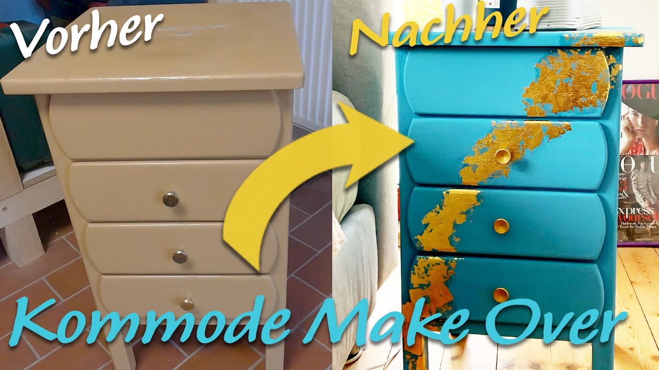 Selbst ist die Frau 💪 Kommode MAKE OVER mit Blattgold DIY  | Missesviolet 💜