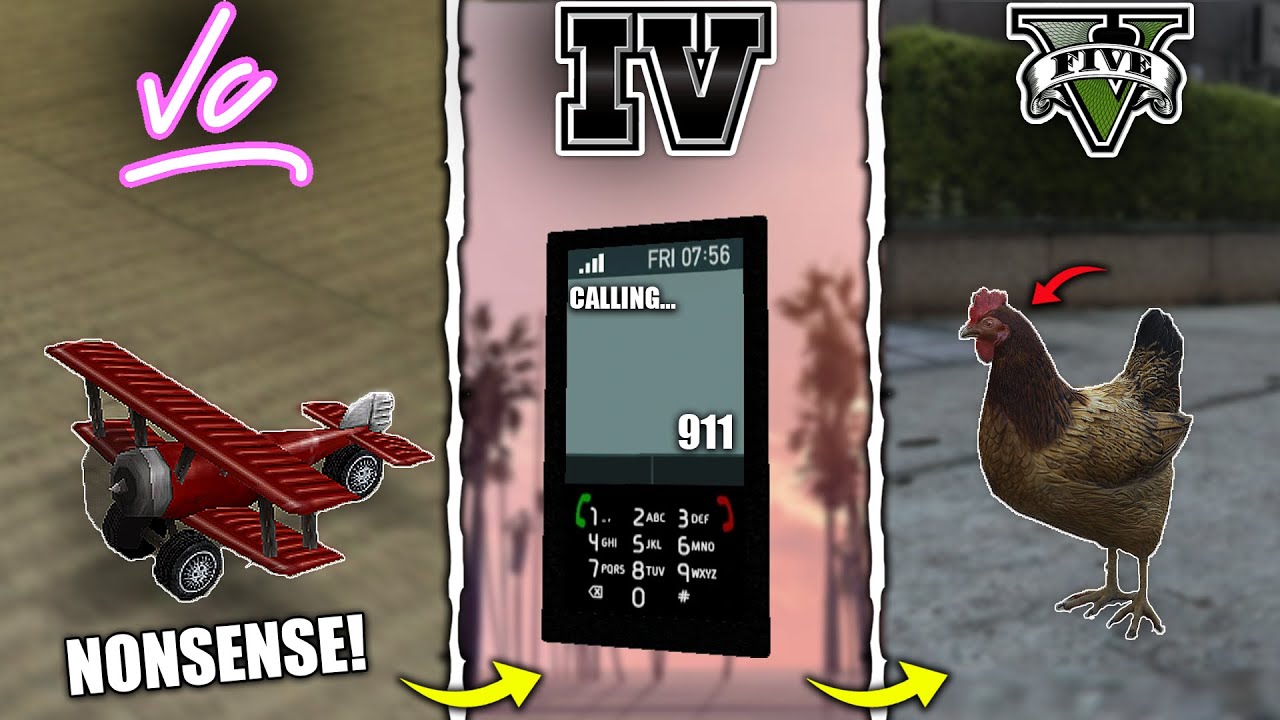 MOST NONSENSE/FOOLISH Features in GTA Games! (GTA 3 → GTA 5)