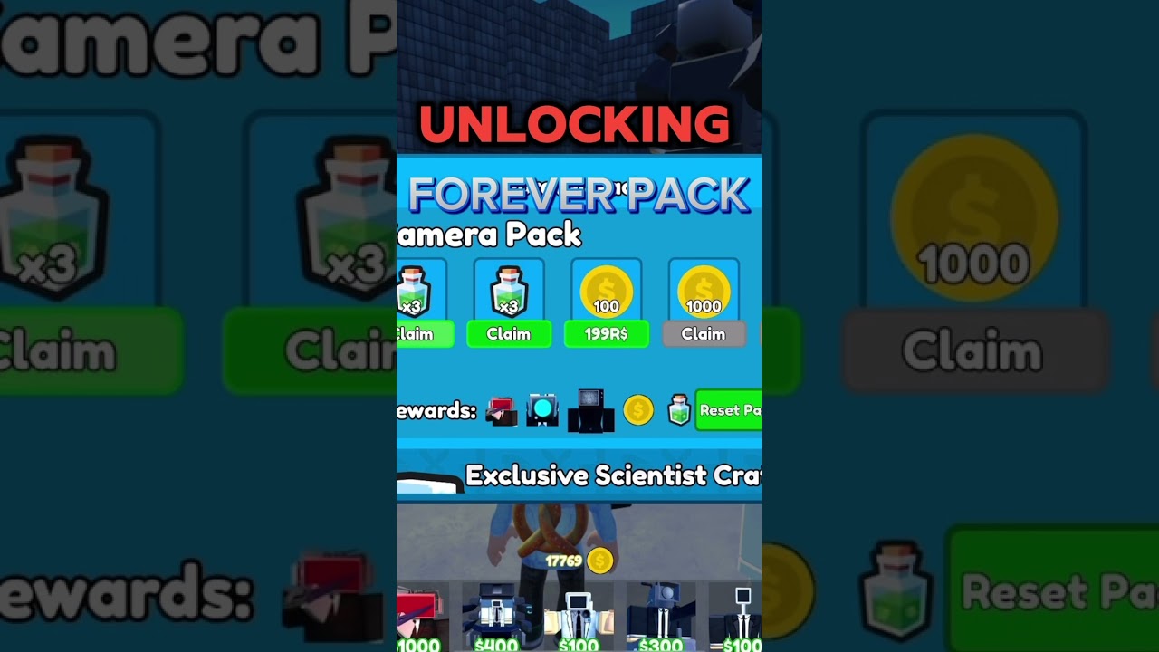 Unlocking forever pack #roblox #ттд #ttd #роблокс #skibiditoilet #rttd #shorts #шортс #скибидитуалет