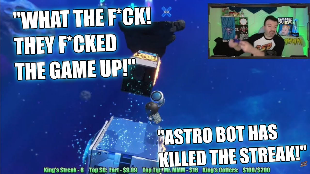 DSP Gets Totally Grilled in Astro Bot Challenge Level & Blames Game for Killing the Streak