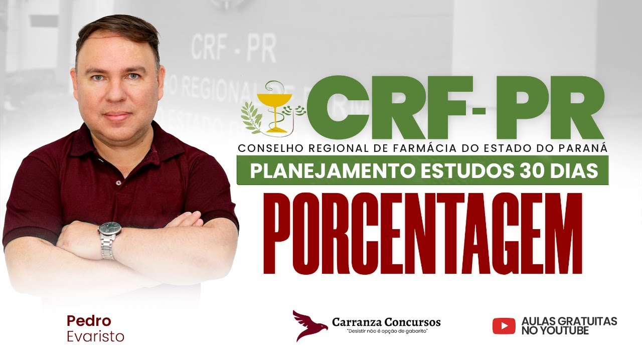 Concurso CRF-PR: Porcentagem Descomplicada para Concurseiros