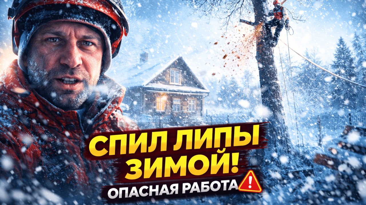 Арбористика от первого лица: спиливаем липу во дворе