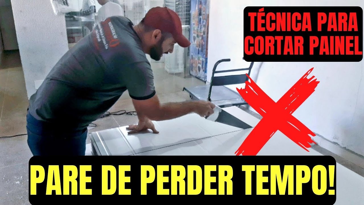 Técnica para cortar o painel de câmara fria ( aprenda mais uma dica de ouro)