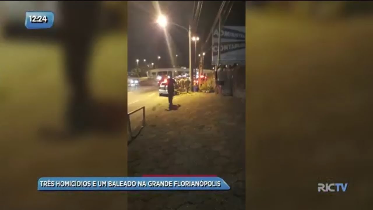 Três homicídios e um baleado na Grande Florianópolis