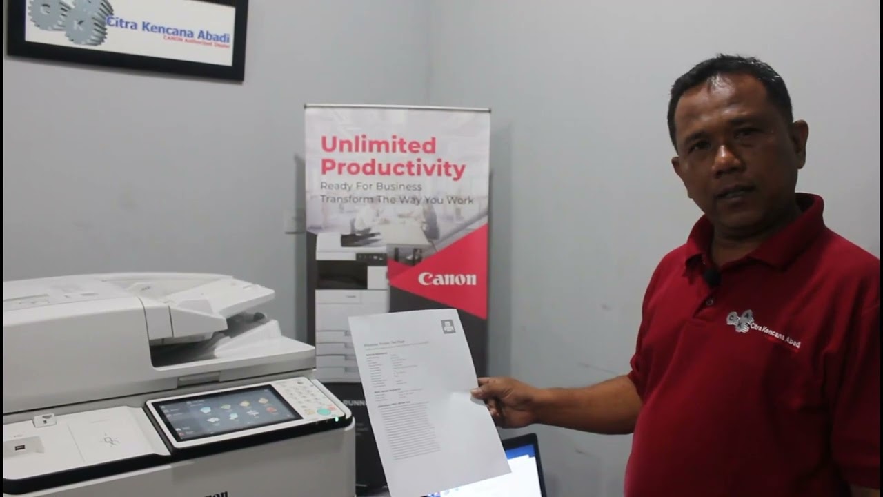 Mesin Fotocopy Canon iRA 6565i DADF | Cara Menghubungkan Laptop/PC dan Handphone ke Mesin Fotocopy