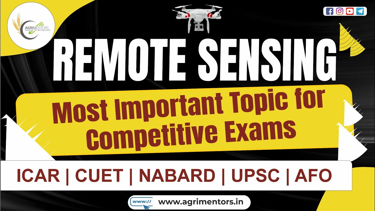 Remote Sensing | Precision Farming | Important Topic for ICAR-JRF, SRF, NET & UPSC