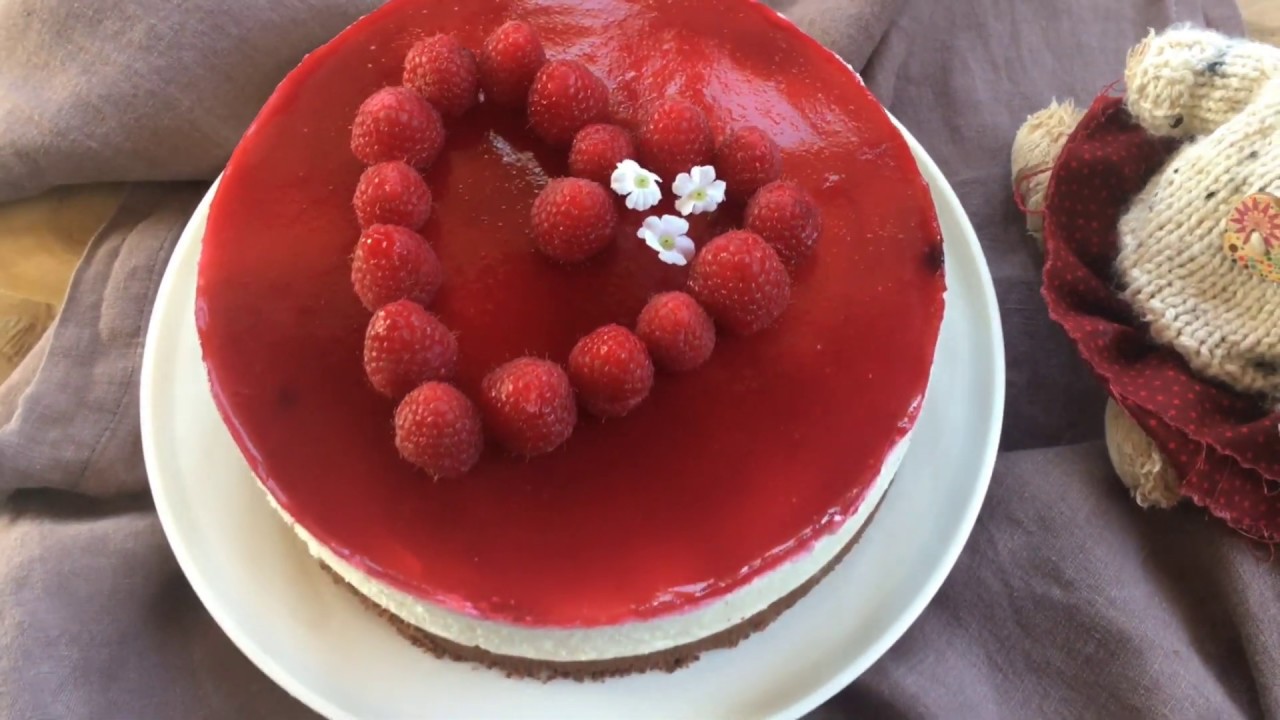 Cheesecake cioccolato bianco e lamponi