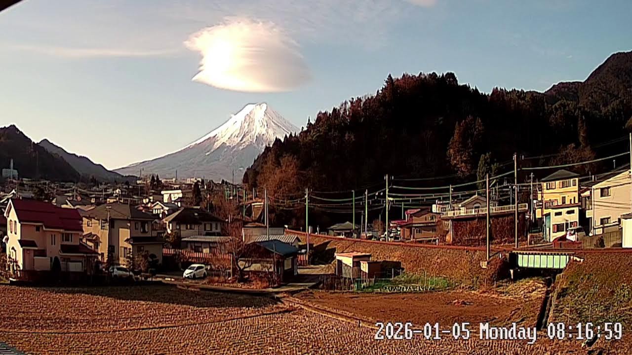 富士山ライブカメラ 山梨県富士吉田市 Yaamanashi Fujiyoshida Live camera.world.cam