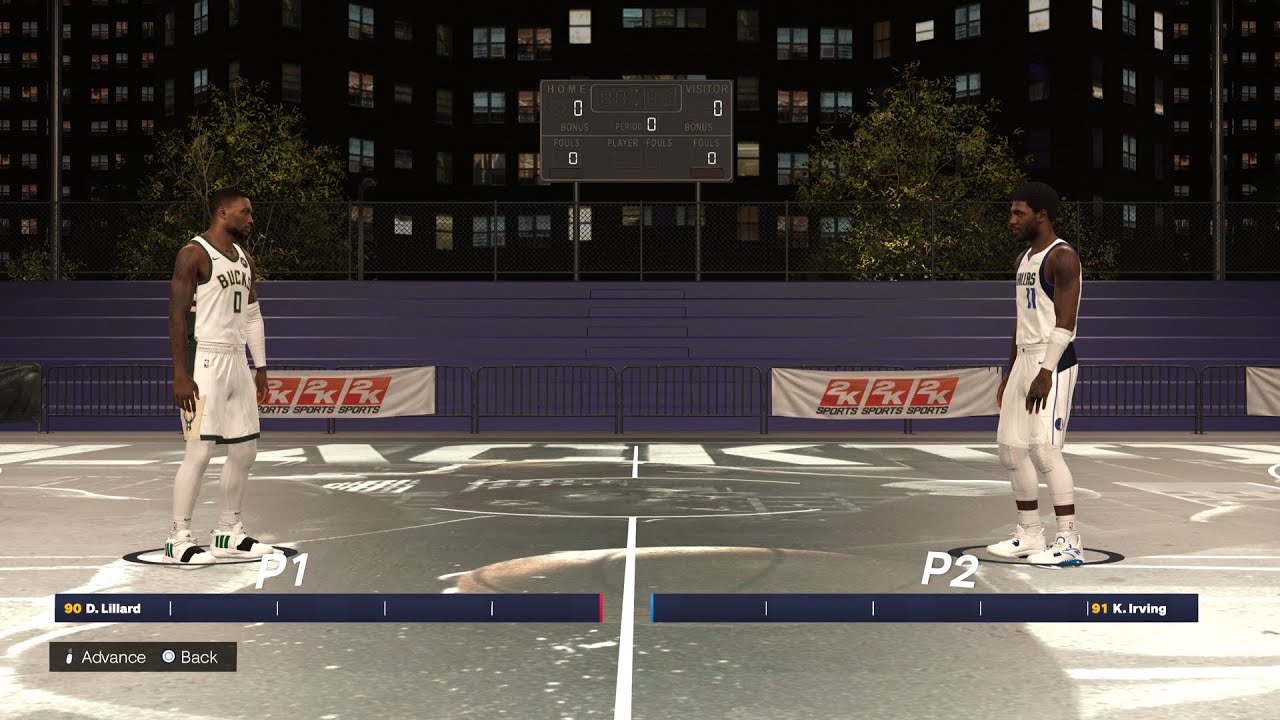 Damian Lillard vs Kyrie Irving | NBA 2K24 BLACKTOP 1v1