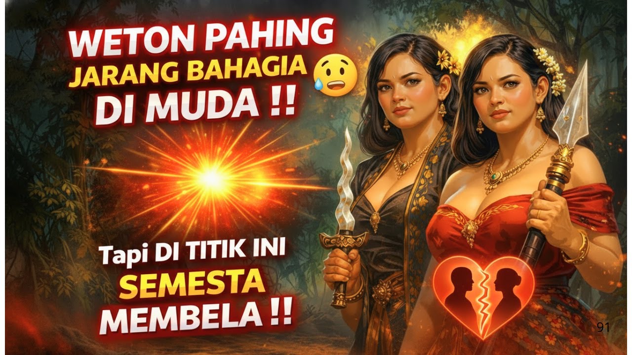 WETON PAHING JARANG BAHAGIA DI MUDA ‼️ Tapi DI TITIK INI SEMESTA MEMBELA‼️