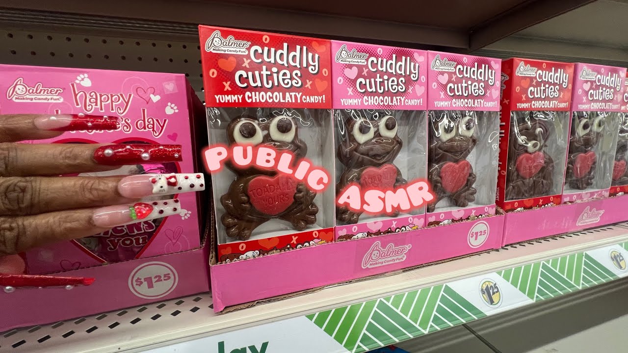 PUBLIC ASMR IN DOLLAR TREE 🌲 | Get Ideas For Valentines Day💝💘(Camera Tapping Lofi,whispers and More)