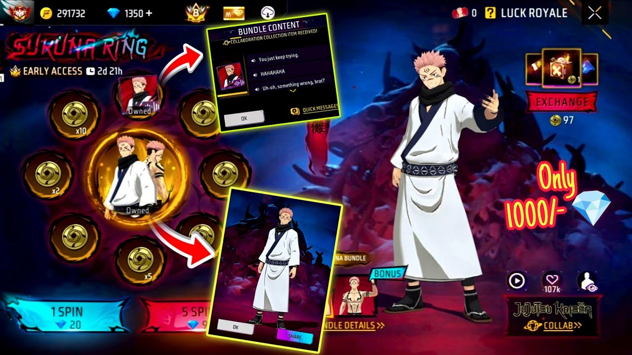 SAKUNA BUNDLE RING EVENT SPIN ✨ | FREE FIRE NEW EVENT 💯 | FF NEW EVENT ✅ HYPER MISHRA 🥰