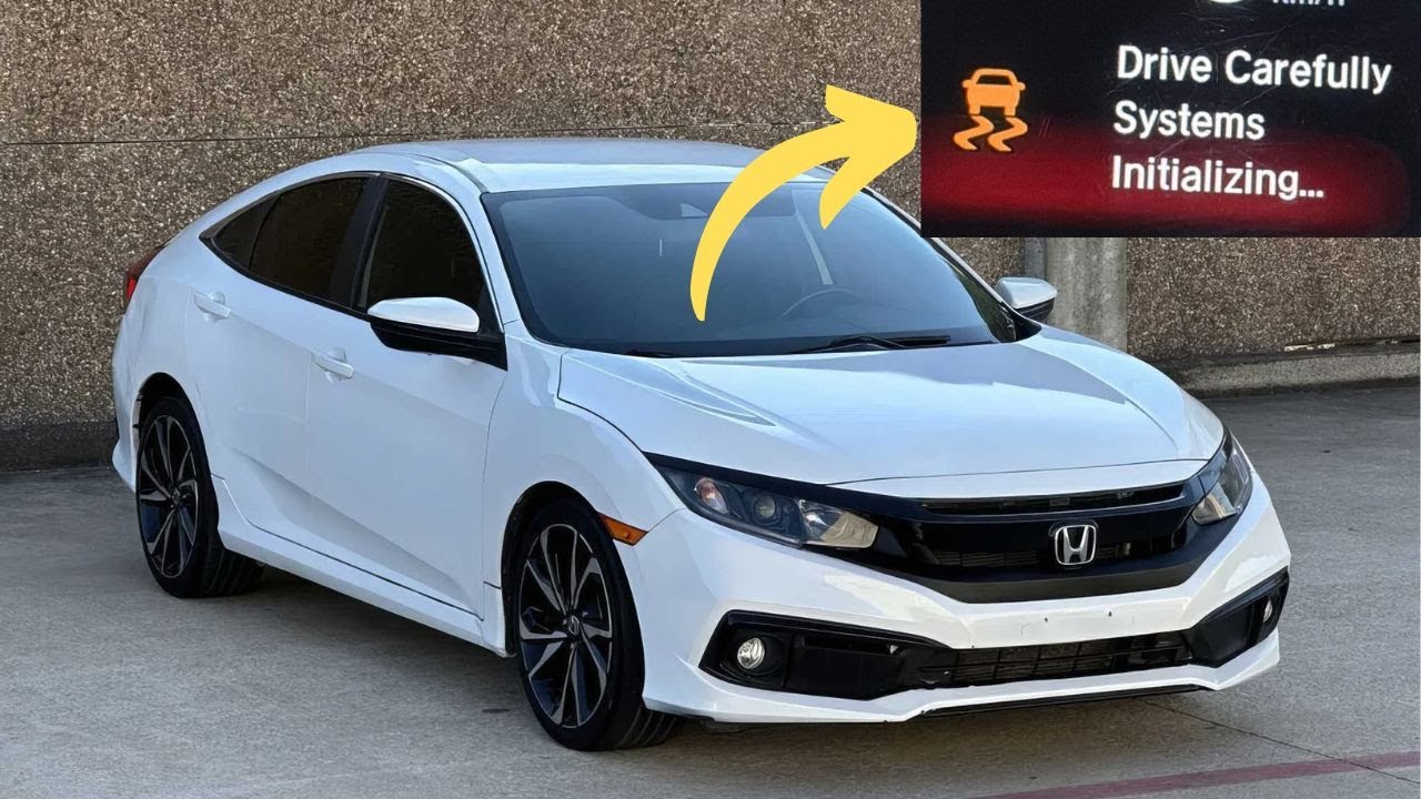 Предупреждение «Осторожно за рулём, системы инициализируются» в Honda Civic
