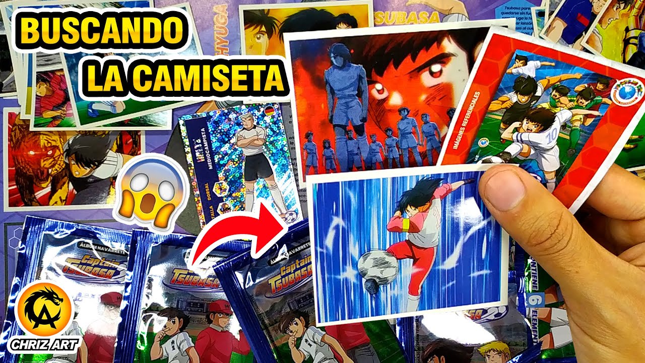 🔥 ABRIENDO MÁS SOBRES ⚽ CAPTAIN TSUBASA ÁLBUM DE ANIME FÚTBOL NAVARRETE 3REYES + FIGURAS | CHRIZ ART