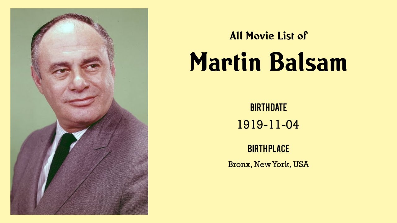 Martin Balsam Movies list Martin Balsam| Filmography of Martin Balsam