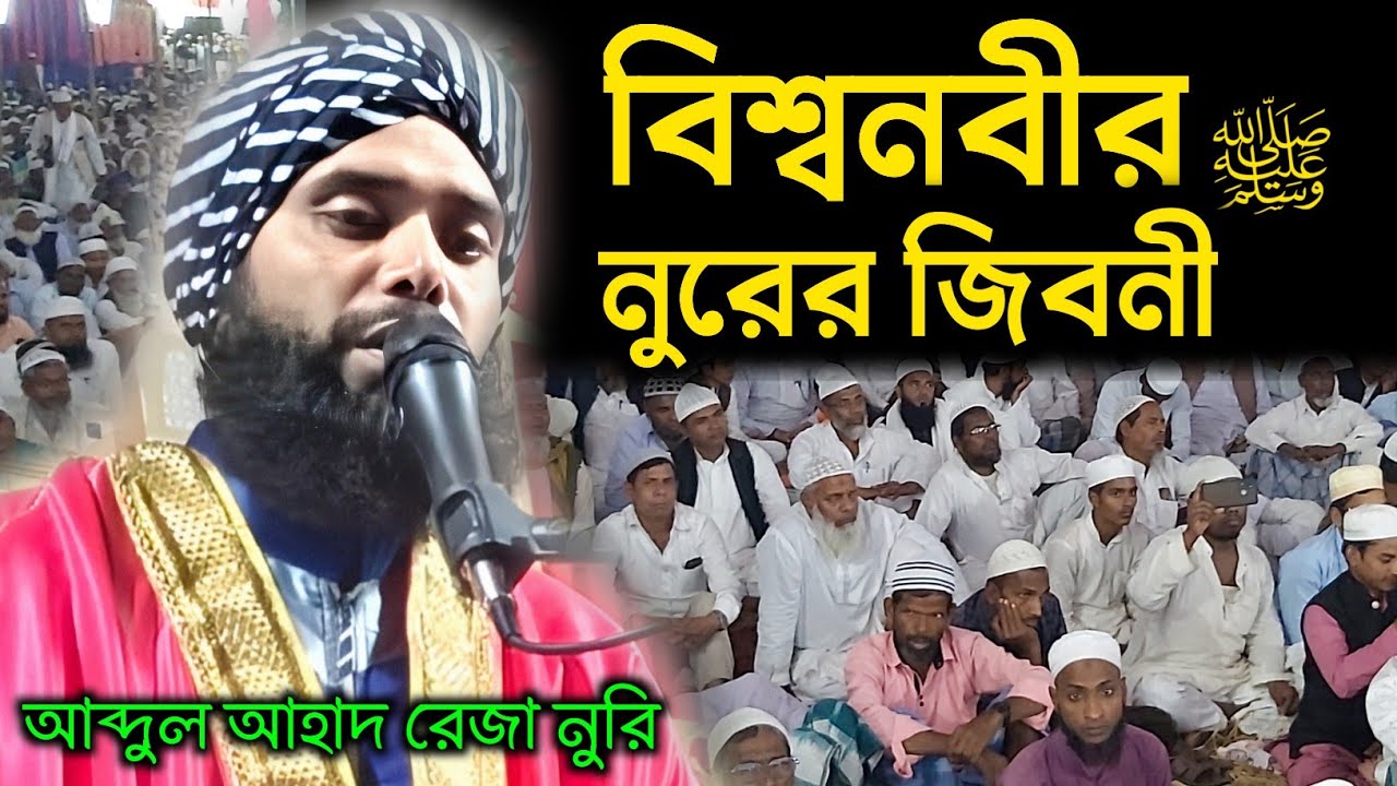 বিশ্বনবীর (সাঃ)নুরের জিবনী//আব্দুল আহাদ রেজা নুরি//Mowlana Abidul Ahad Reza Nuri Jalsha 