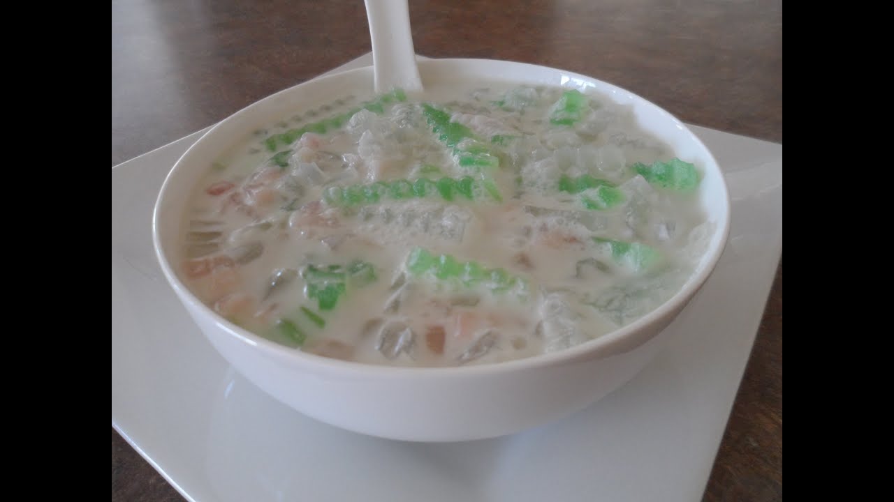 Agar Agar in Sweet Coconut Milk Dessert Recipe (Sarai Ktiss)