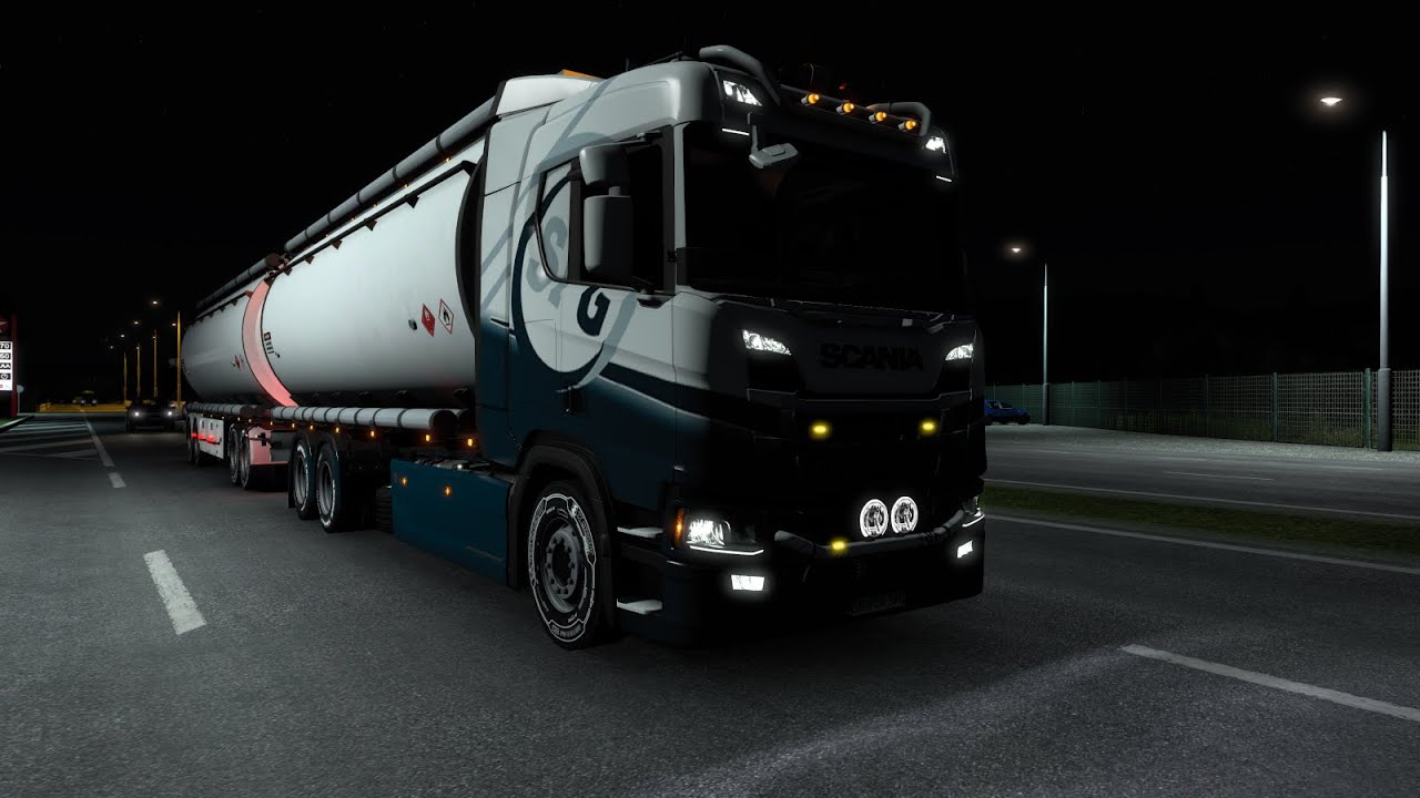 Euro Truck Simulator 2 Relaxing Night Drive - Southern Freight Group Division