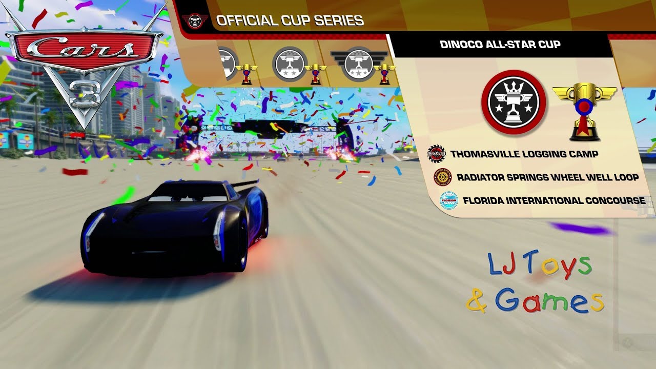 Cars 3: Driven to Win - Dinoco All-Star Cup 3 Race Challenge - Jackson Storm