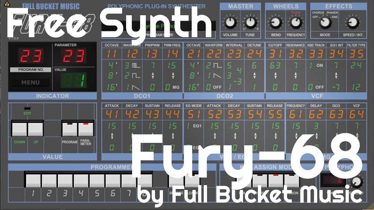 Free Synth - Fury-68 by Full Bucket Music (No Talking)