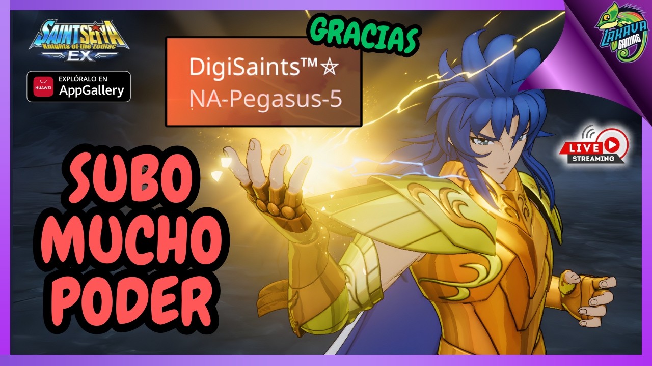 ⭕️En Vivo⭕️Mejorando MI CUENTA Saint Seiya EX! Super Guerra Versus DigiSaints + CONQUISTA SSA