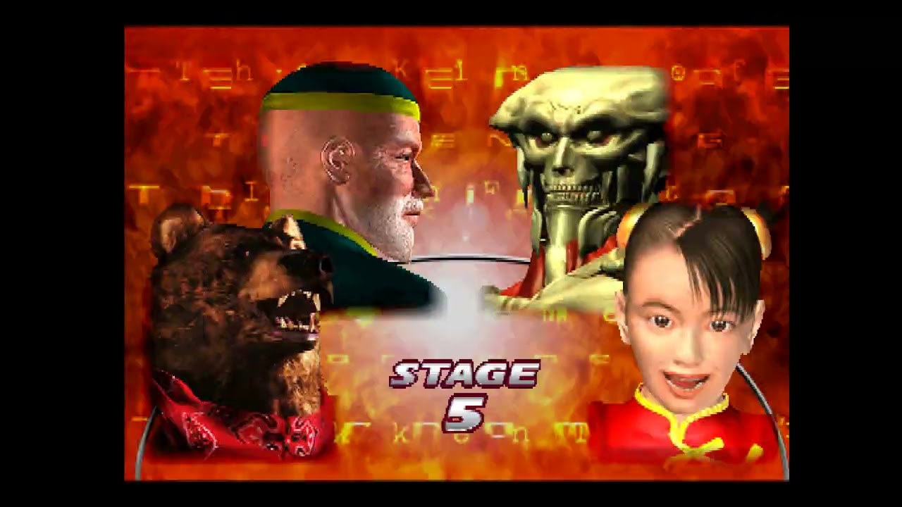 Tekken Tag Tournament Arcade - Wang Jinrei & Kuma (MAMEUI)