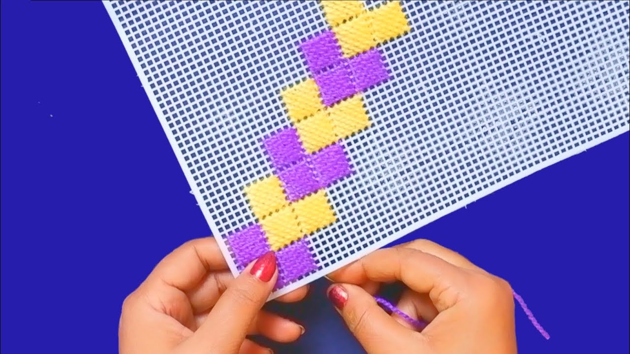 VERY BEAUTIFUL AND EASY PLASTIC CANVAS DESIGN IDEA FOR BEGINNERS