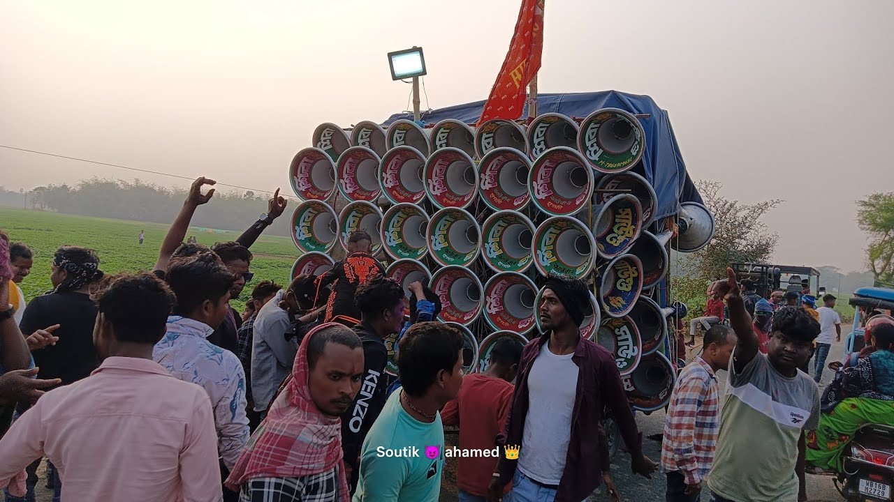 শিবা সাউন্ড নতুন ১৫ ইঞ্চি বক্স ⚡ রোড শো করছে  😡 সাটিথান জুনিয়ার ক্লাব 😱
