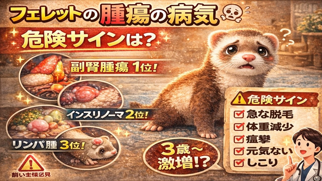 フェレット腫瘍は早期発見が鍵
