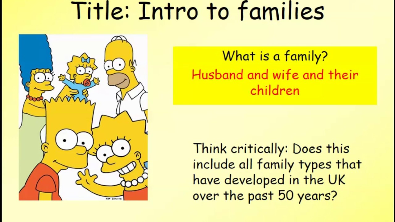 Introduction to sociology of family GCSE