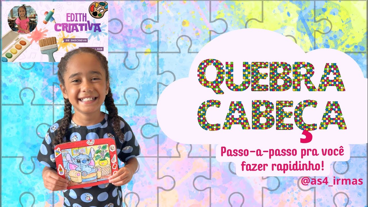 Quebra-Cabeça da Edith 🧩💖 Feito com Papelão