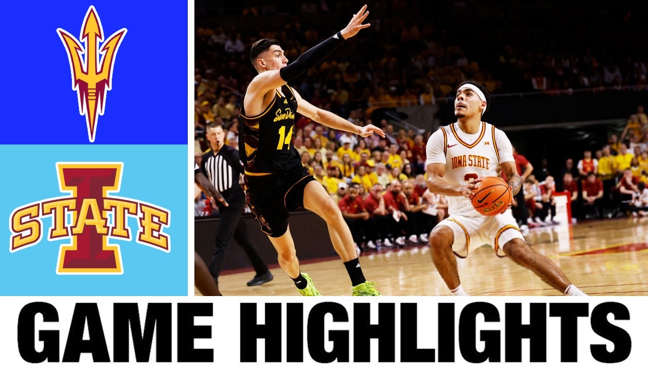 #6 Iowa State vs Arizona State Highlights | Men's Basketball | College Basketball 2026