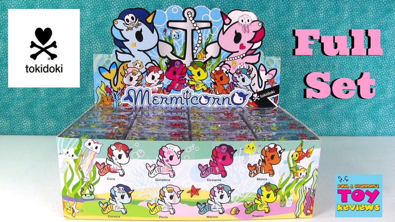 Mermicornos Series 1 Blind Box Figures Tokidoki Opening Review Full Set | PSToyReviews