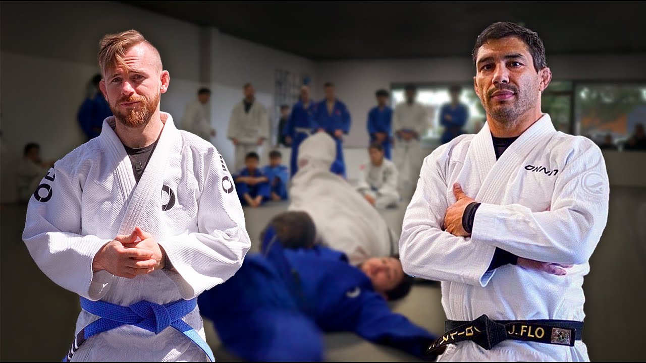 Top judo black belt teaches BJJ blue belt (Justin 