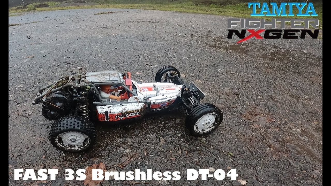 Rapid Tamiya DT-04 can handle LOADS of power! Winter RC ripping in the mud and rain