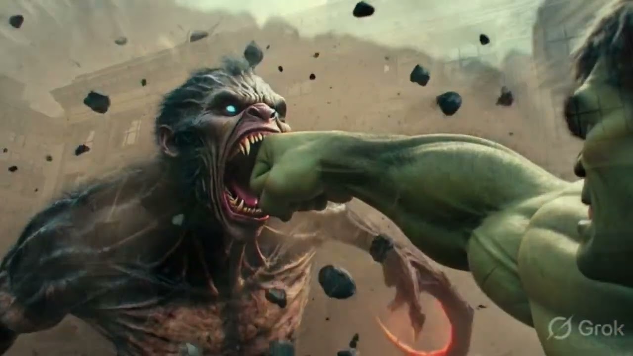 Hulk vs monster fight video 