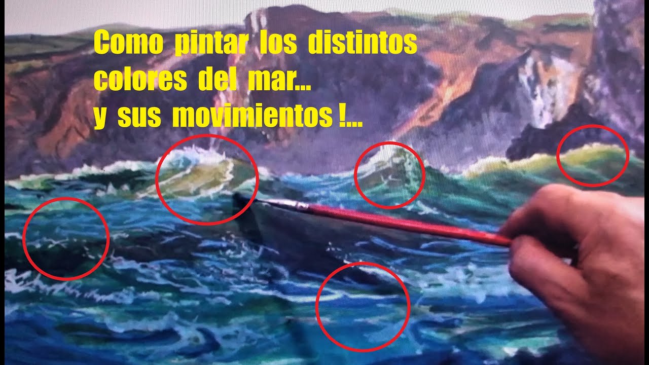 Como  pintar  los  distintos  colores  del  mar !... Y sus  movimientos !