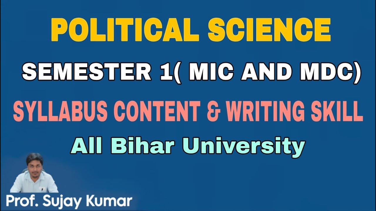 POLITICAL SCIENCE (MIC/MDC) SEMESTER 1