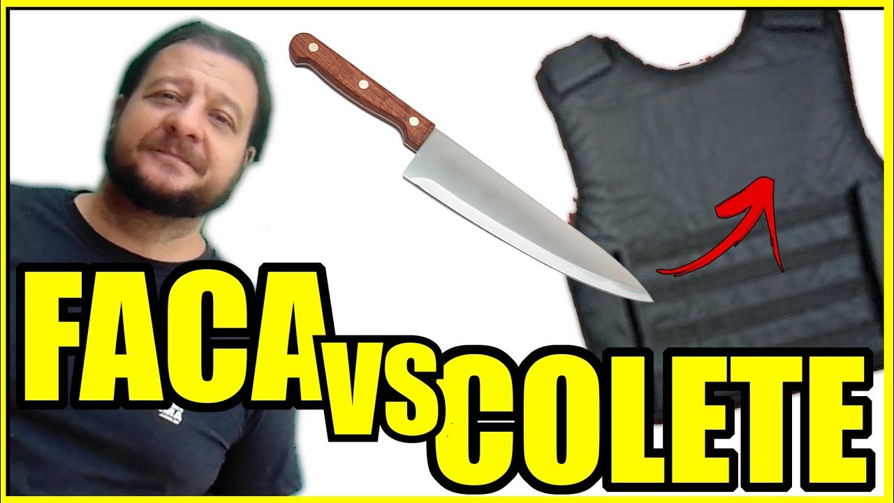 Testado!!! Colete balístico contra lâminas!