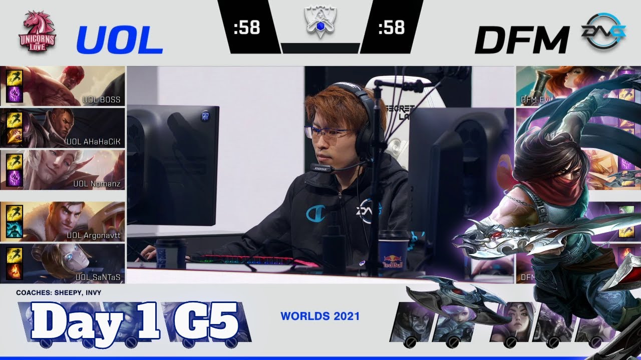 UOL vs DFM | Day 1 Play-Ins S11 LoL Worlds 2021 | Unicorns of Love vs DetonatioN FocusMe