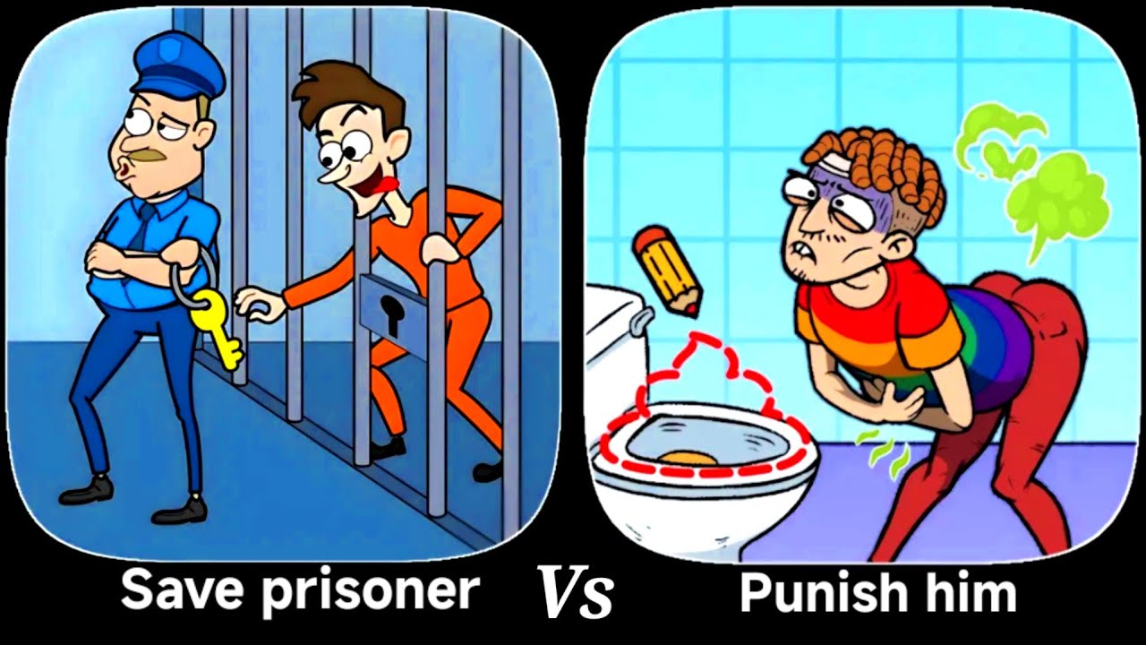 Save prisoner vs Punish him-ios and android gameplay walk-through.