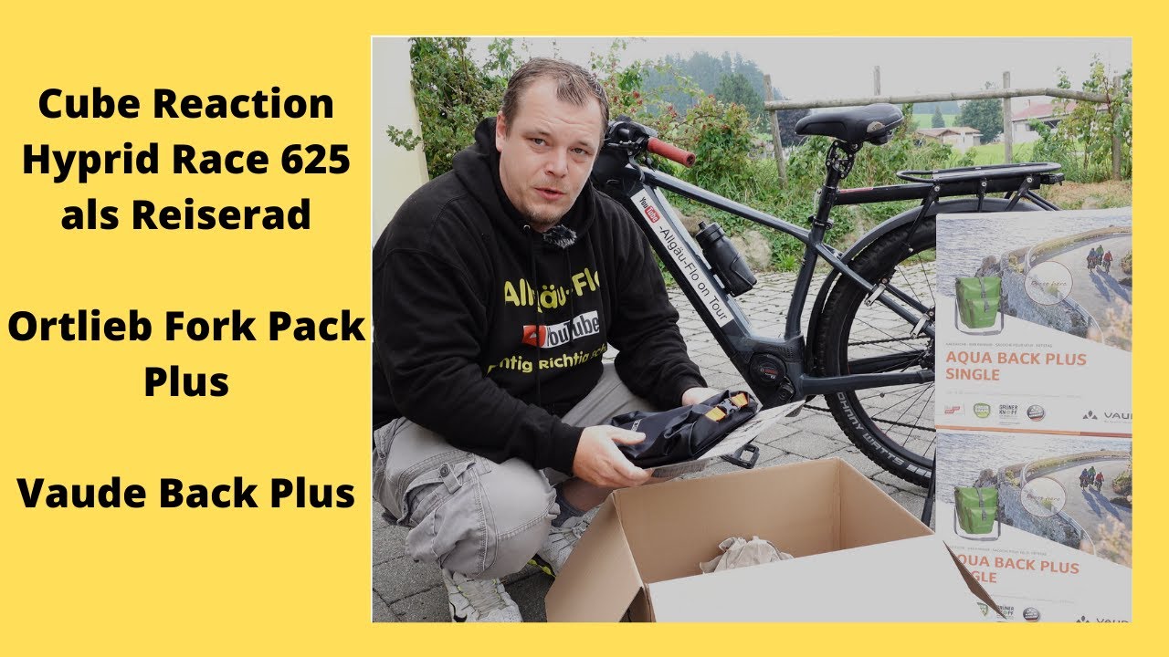 Cube Reaction Hyprid Race 625 Reiserad Ortlieb Fork Pack Plus Vaude Back Plus #cube #Ortlieb #vaude