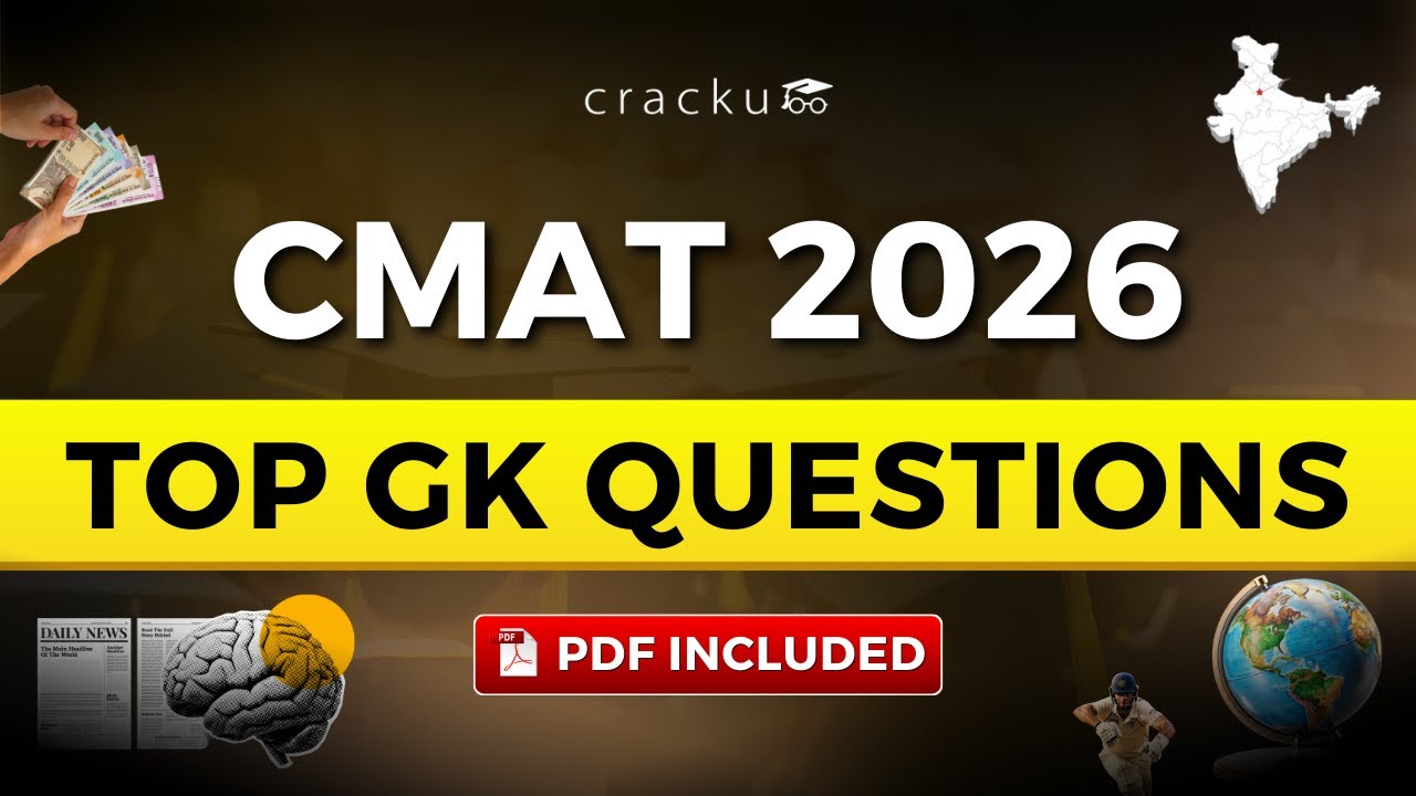 CMAT 2026 GK Preparation Questions - 1 | Most Important GK for CMAT With Answers & PDF