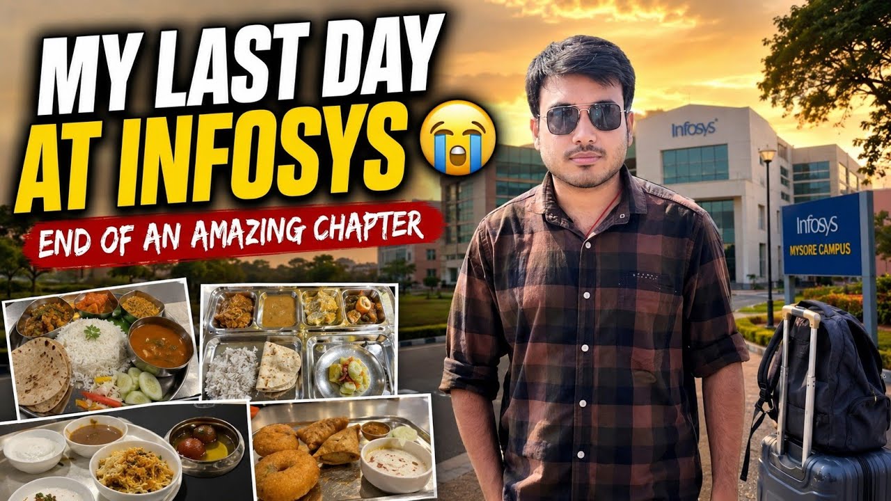 My Last Day of Training at Infosys ✨❤️ | Complete Infosys Mysore Campus Tour, Room, Food & Training 