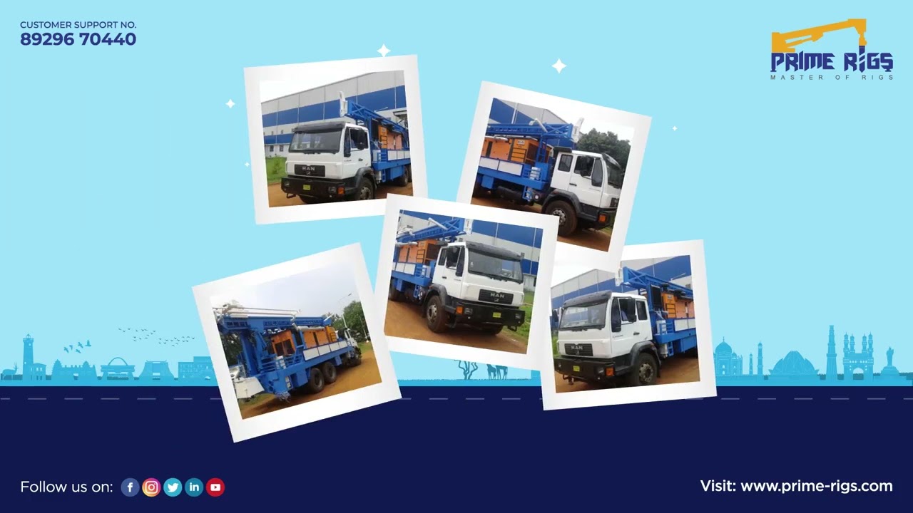 PDTHR 300 Man Truck Mounted Water Well Drilling Rig For Sale