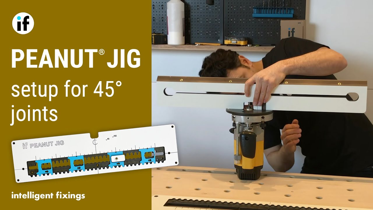 PEANUT Jig | Setup for 45&deg; joints