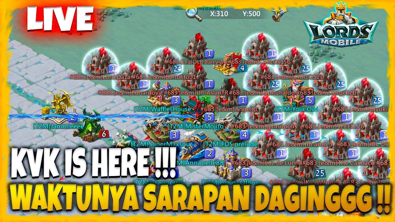 KVK IS HERE CARI DAGING SAMPE MUNTAH !!! - Lords Mobile Indonesia